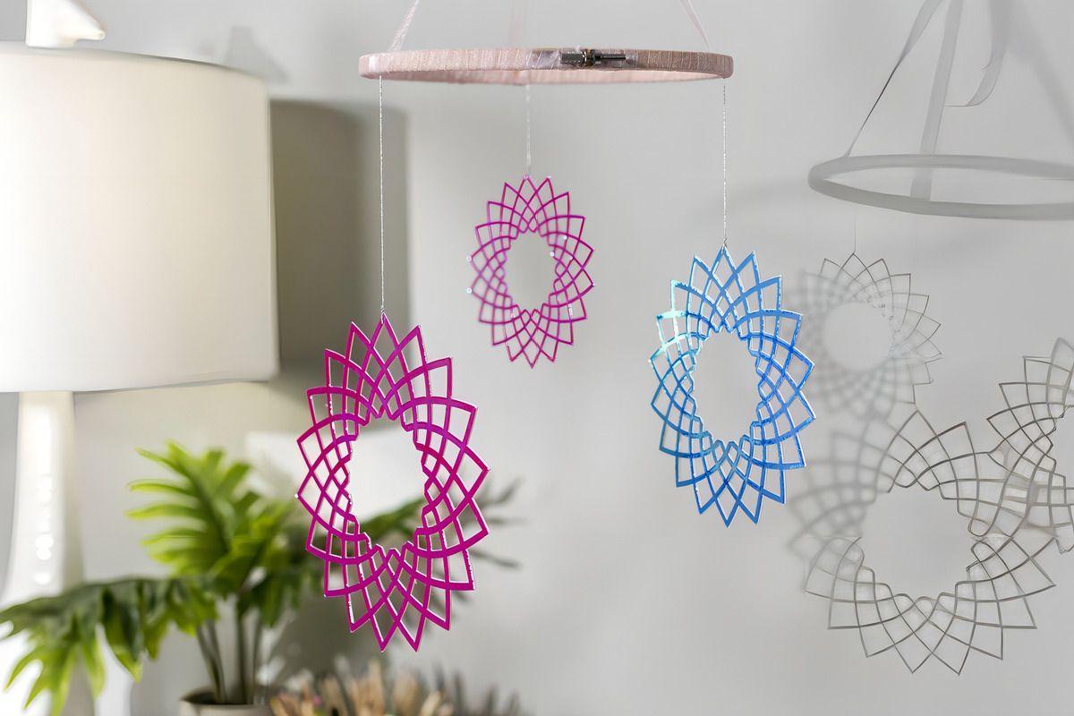 Rollo De Vinil Holográfico Rosa-2