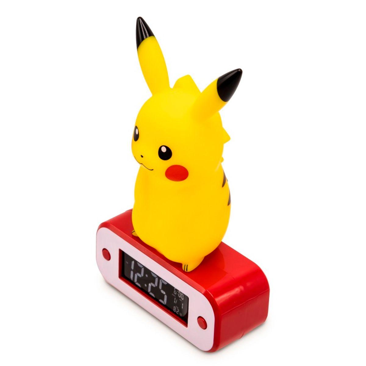 LUZ PORTATIL CON RELOJ DESPERTADOR DE PIKACHU-2