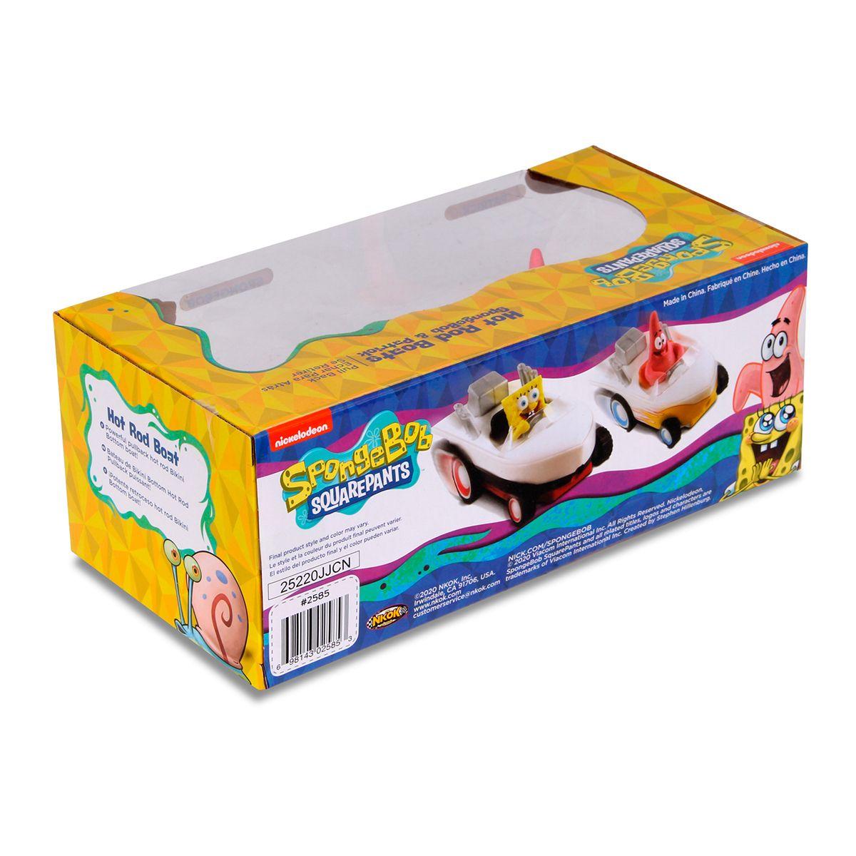 AUTO DE JUGUETE BOB ESPONJA Y PATRICIO LANCHAS - DUO PACK-1