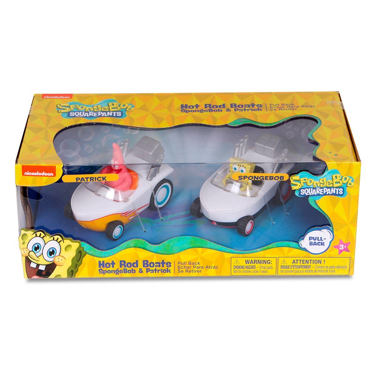 AUTO DE JUGUETE BOB ESPONJA Y PATRICIO LANCHAS - DUO PACK-2