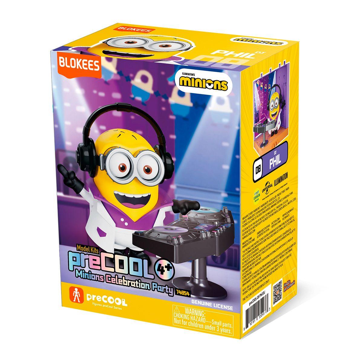 FIGURA ARMABLE BLOKEES MINIONS PRECOOL 02 PHIL DJ-2