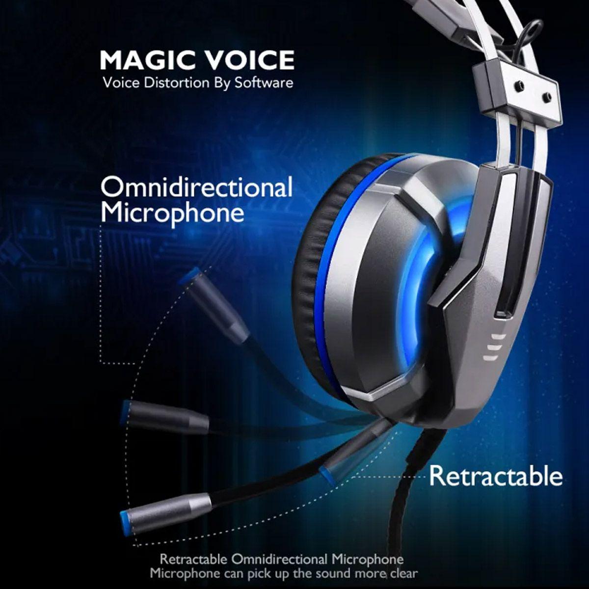 EKSA AUDIFONOS E800 BLUE HEADPHONES-2