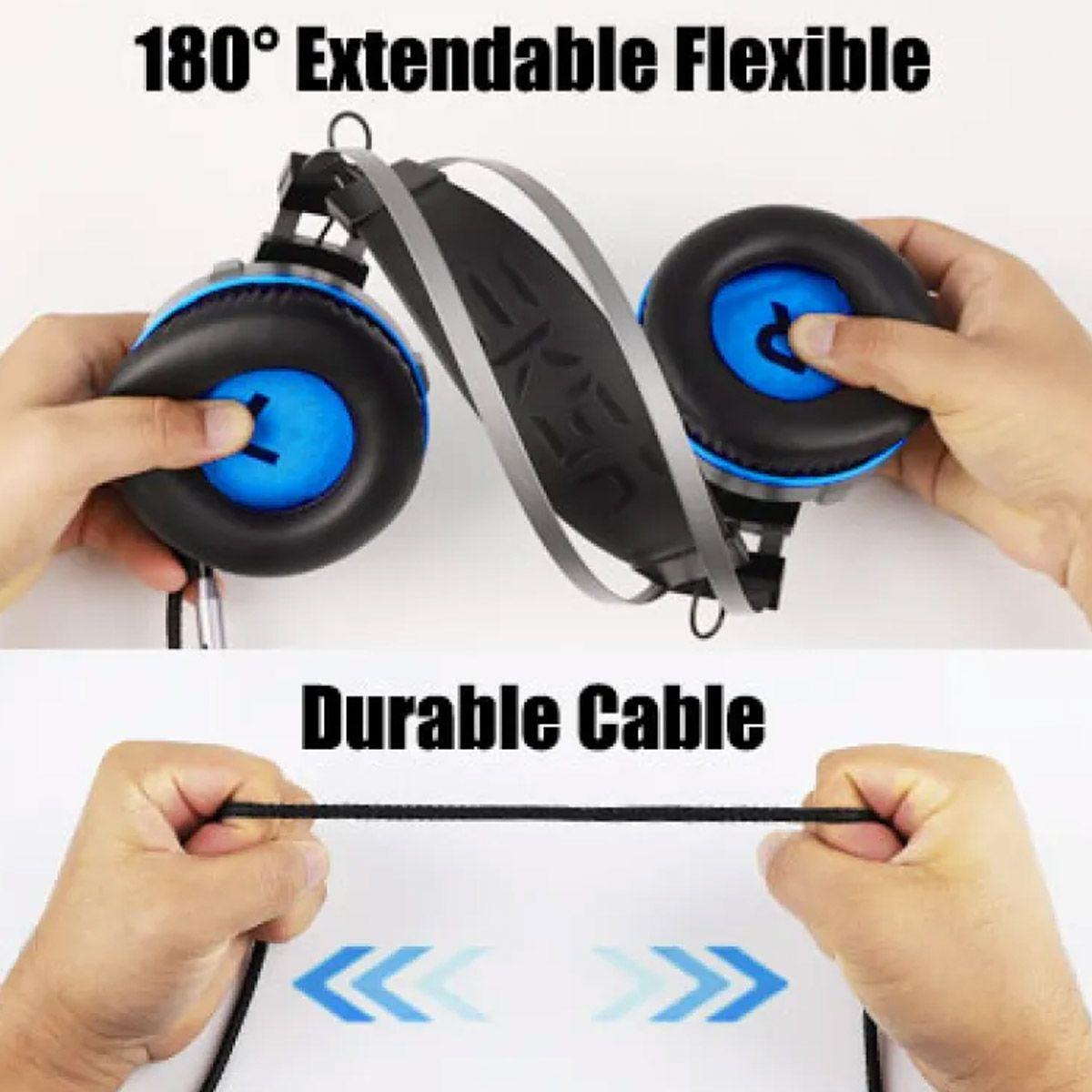 EKSA AUDIFONOS E800 BLUE HEADPHONES-3