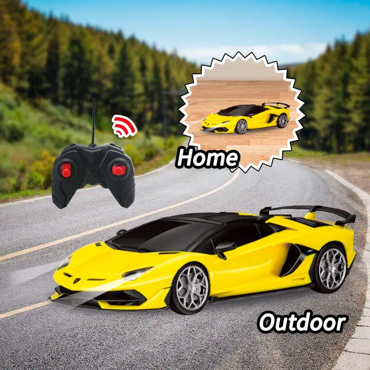 AUTO A CONTROL REMOTO LAMBORGHINI AVENTADOR SVJ ROADSTER-124-27 MHZ-1