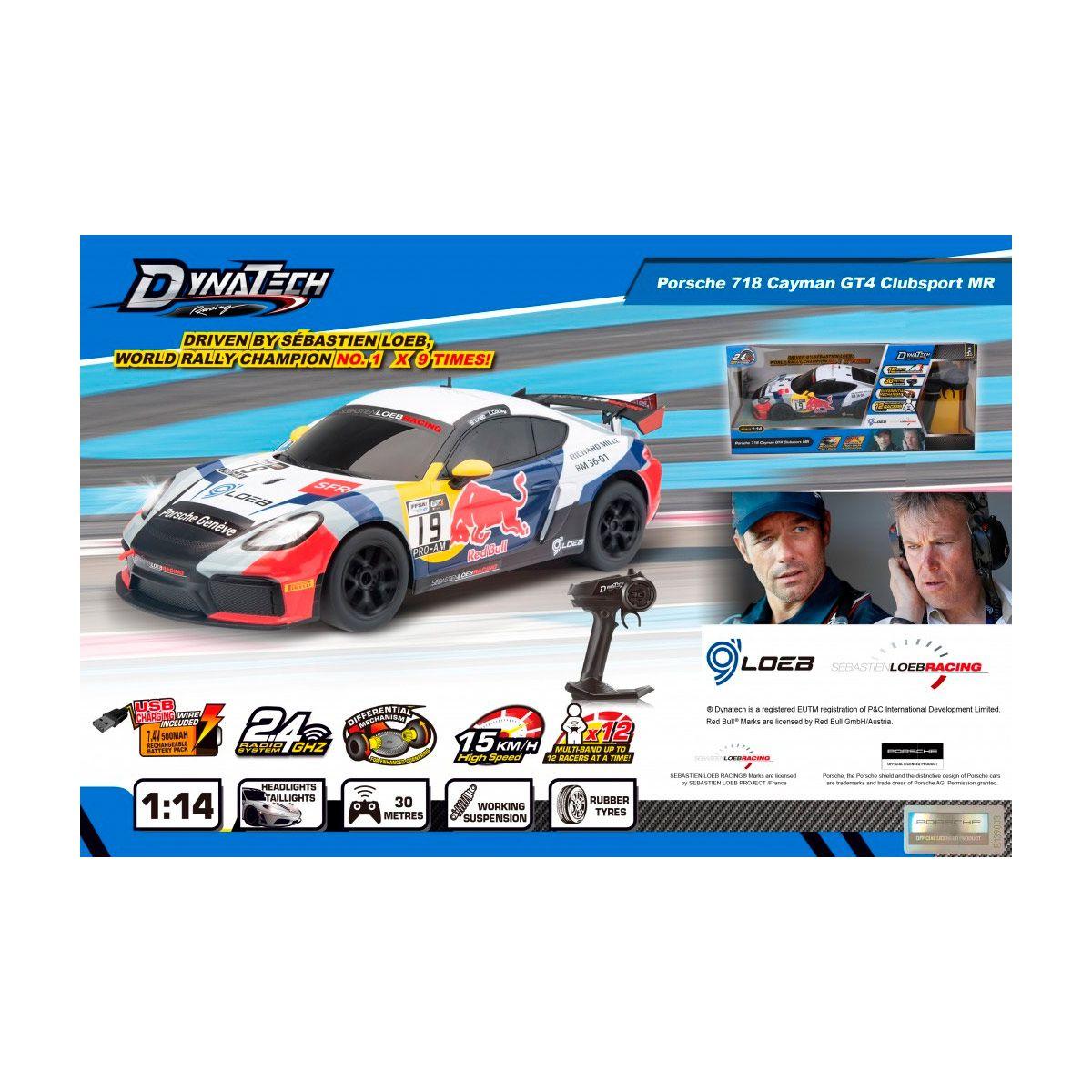 AUTO A CONTROL REMOTO PORSCHE 718 CAYMAN GT4 CLUBSPORT MR-114-24G-1
