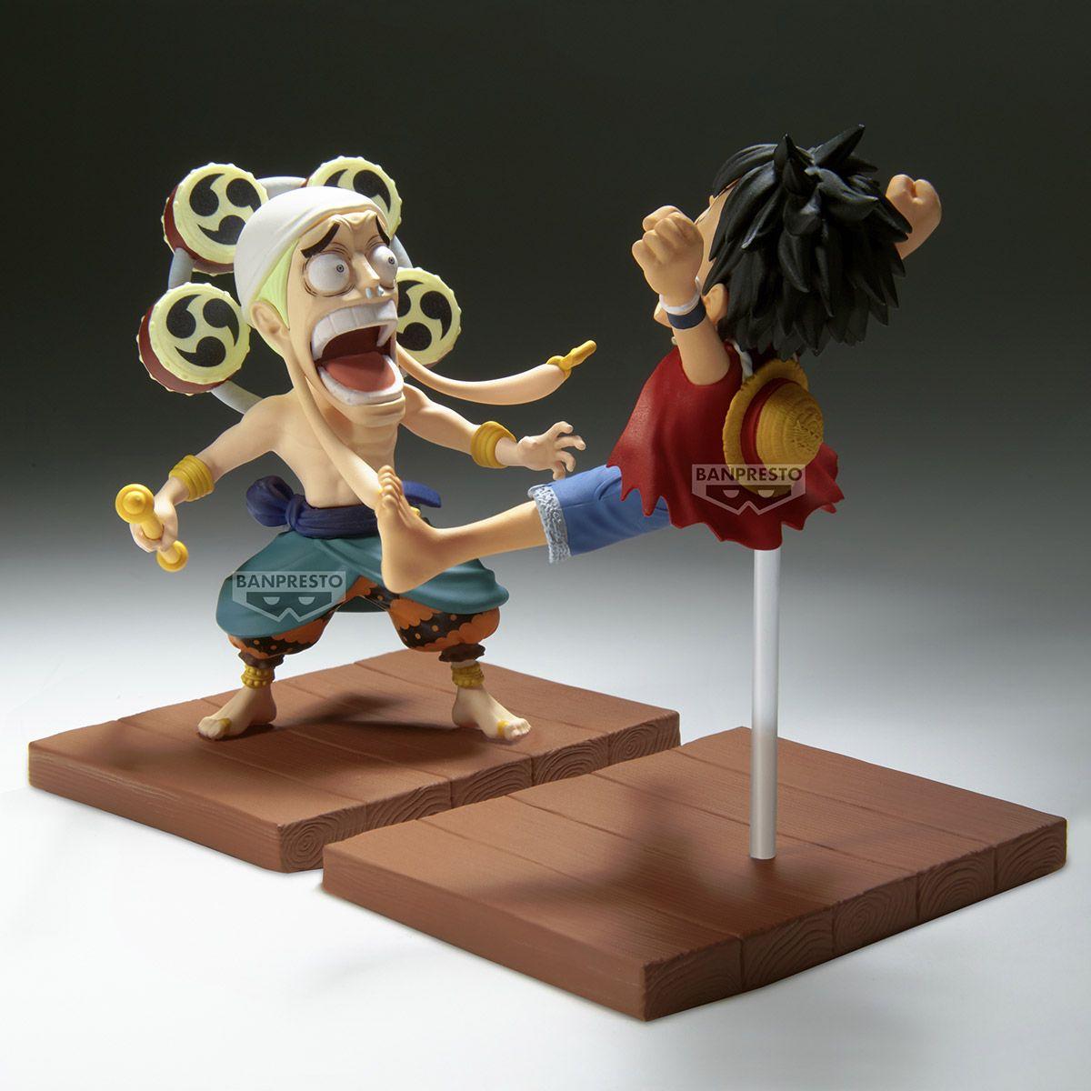 FIGURA COLECC BANDAI ONE PIECE WCF LOG STORIES LUFFY/ENEL-3