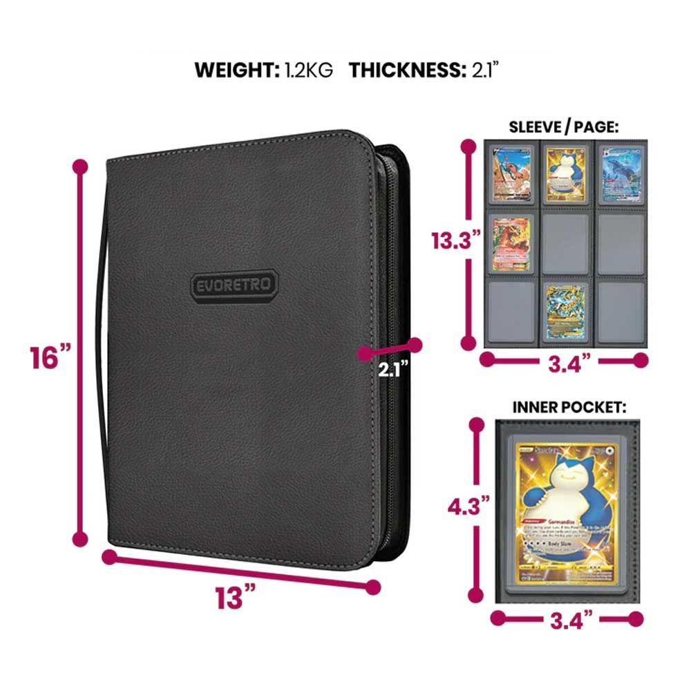 EVO FUNDAS CARTAS SHIELD+REGULAR BLACK-RED TOPLOA BINDER 1-2