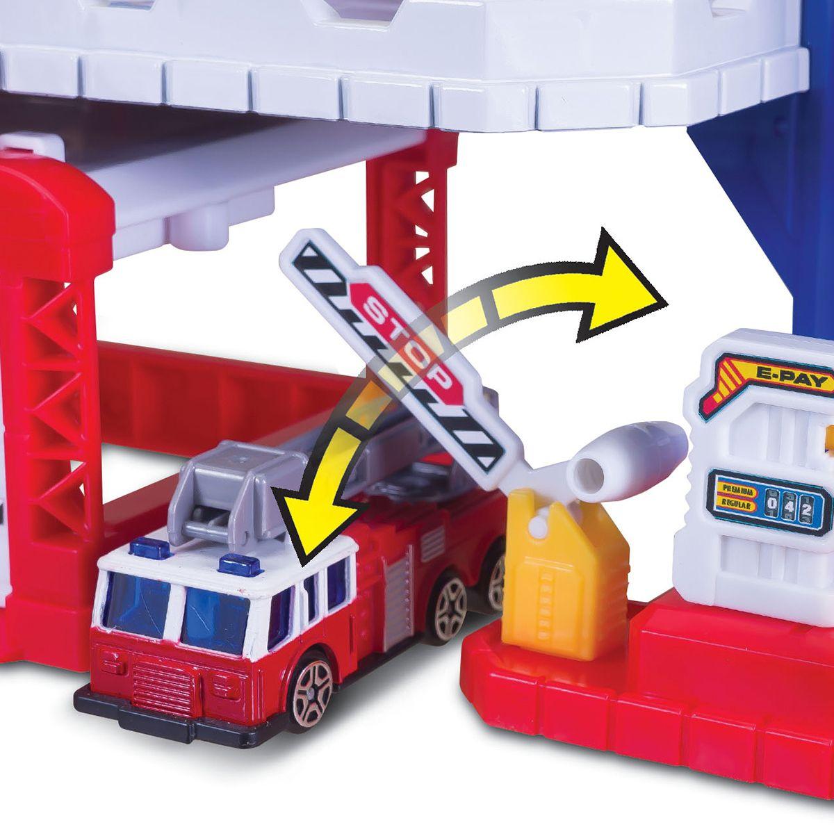 VEHICULOS MINIATURA BASE DE EMERGENCIAS 36 PIEZAS-3