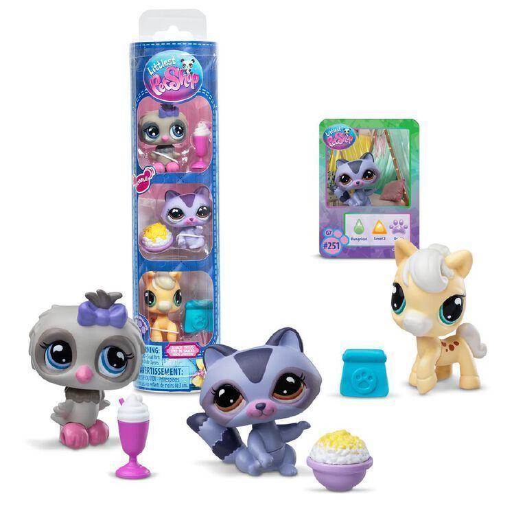 MUÑECOS LITTLEST PET SHOP PET TRIO IN TUBE WAVE 4 - SURTIDO-6