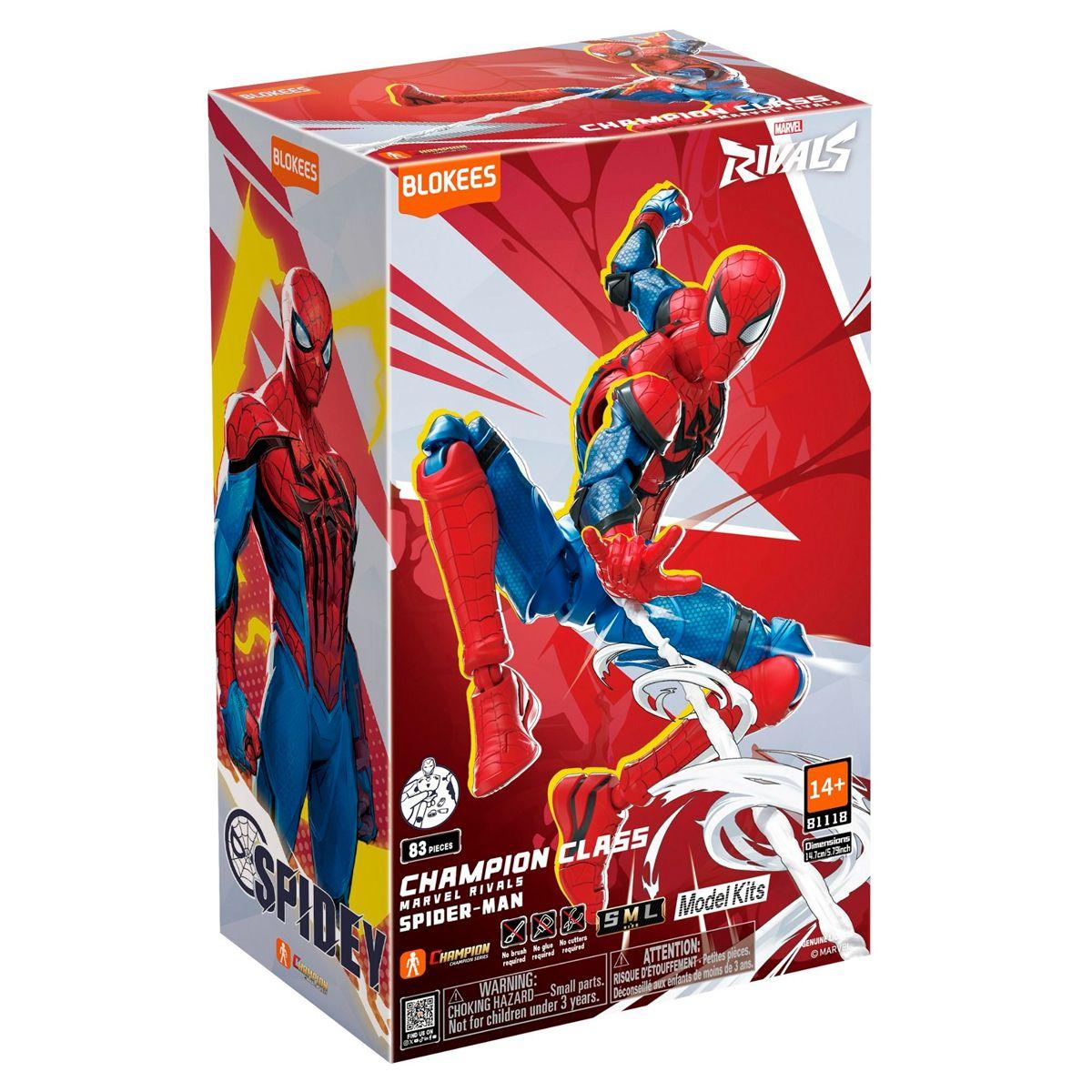 MODEL KIT BLOKEES MARVEL RIVALS CHAMPION CLASS 06 SPIDER MAN-1
