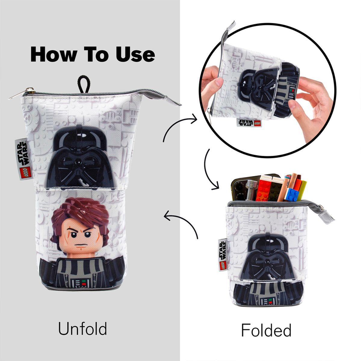 ESTUCHE PARA LÁPICES LEGO CON FORMA DE DARTH VADER/ANAKIN-1