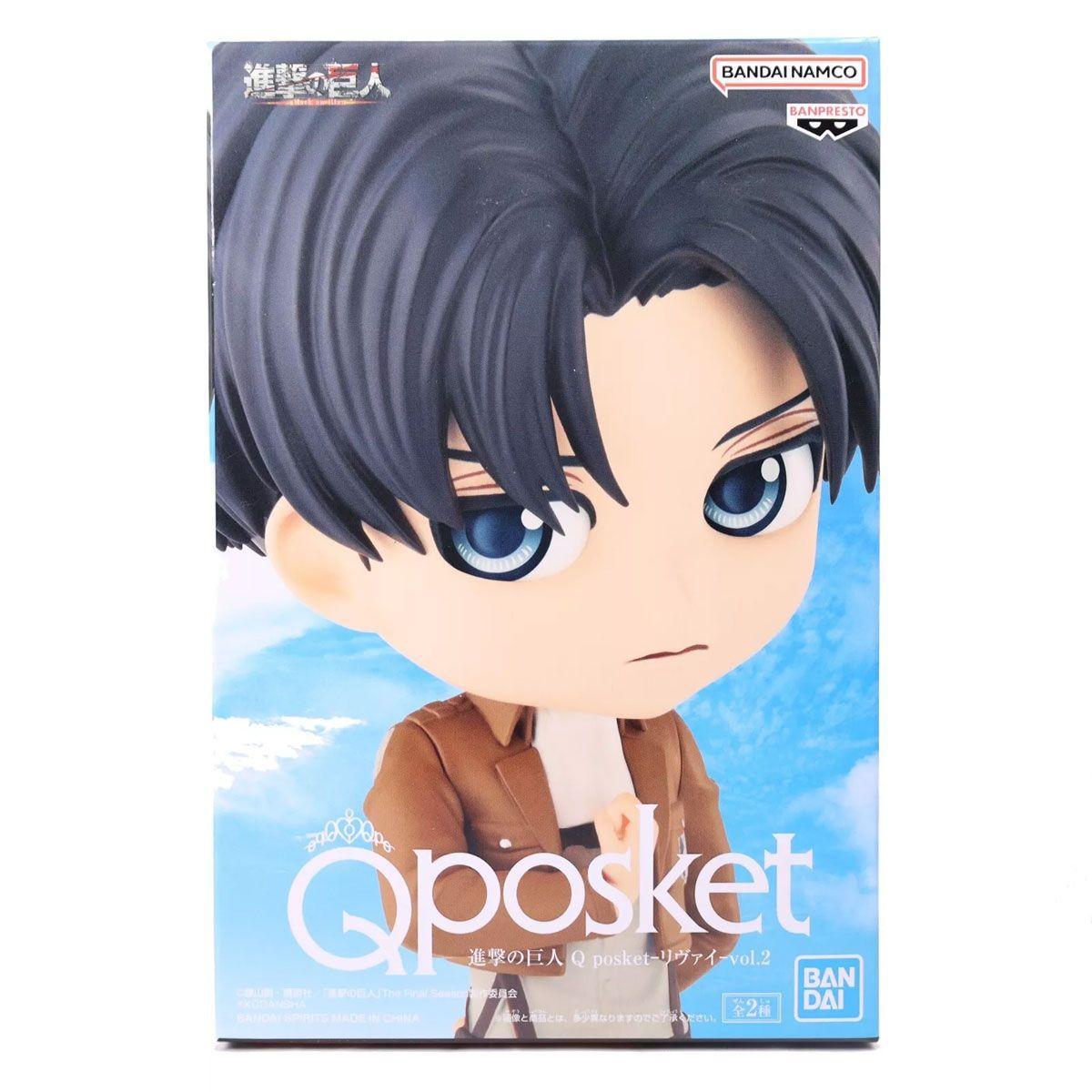 BANDAI FIGURA ATTACK ON TITAN Q POSKET LEVI VOL 2 VA-2