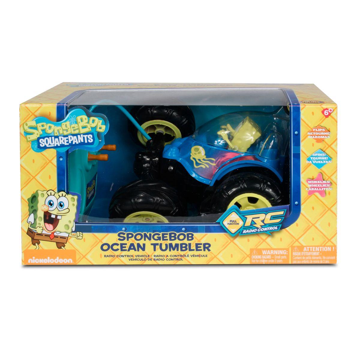 AUTO DE JUGUETE BOB ESPONJA RC ACROBATA OCEANICO-1