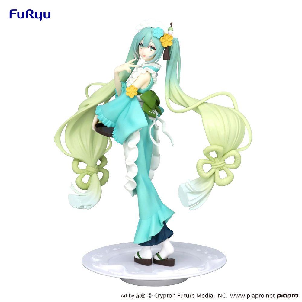 BANDAI FIGURA COLEC HATSUNE EXCEED CREAT-MATCHA GREEN TEA V-0