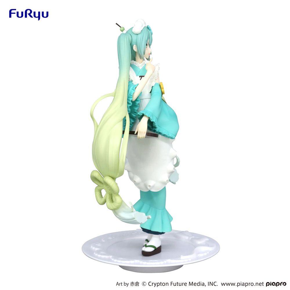 BANDAI FIGURA COLEC HATSUNE EXCEED CREAT-MATCHA GREEN TEA V-2