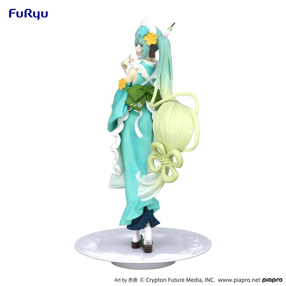 BANDAI FIGURA COLEC HATSUNE EXCEED CREAT-MATCHA GREEN TEA V-3