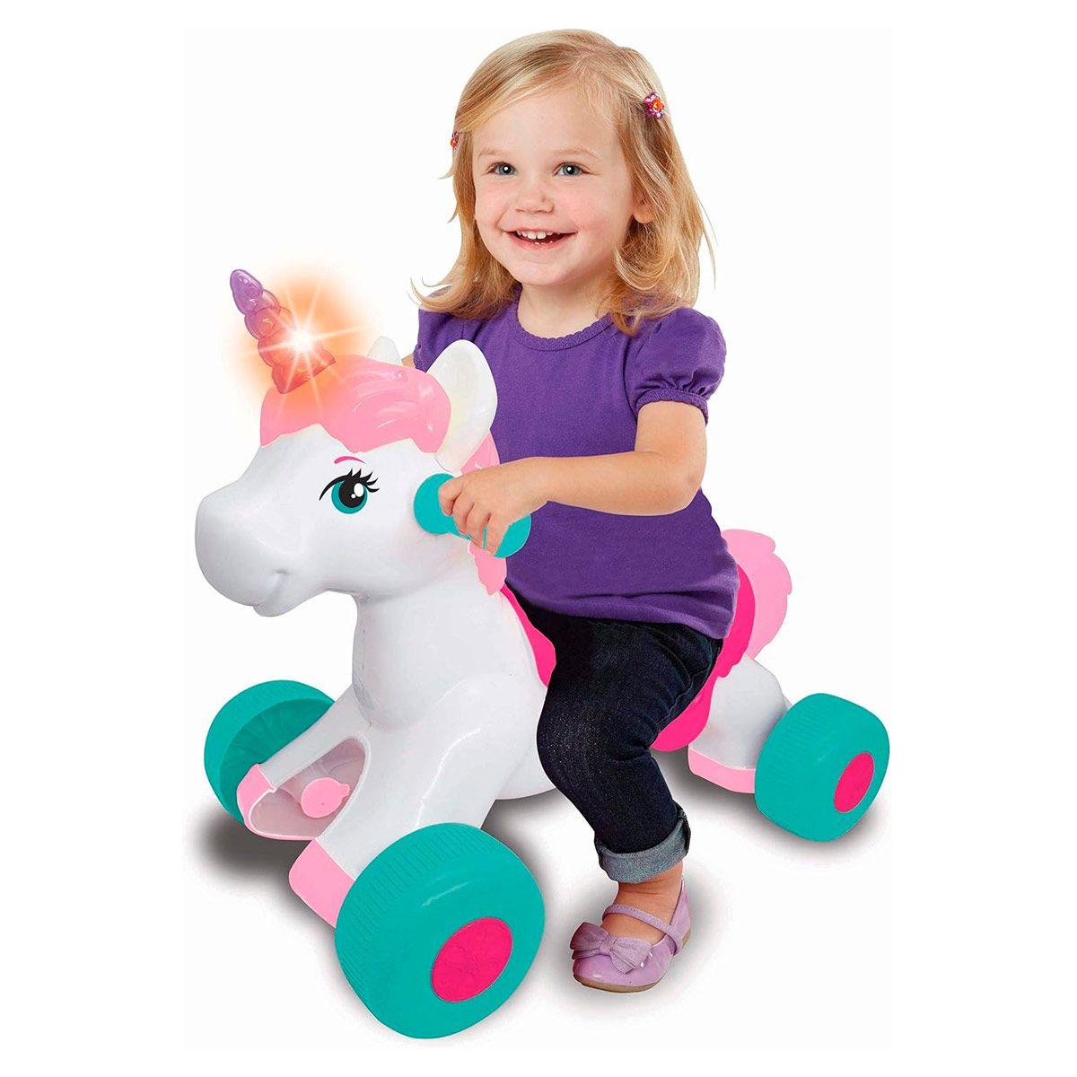 VEHICULO MONTABLE NIÑOS UNICORNIO MAGICO PASEO DE ENSUEÑO-3