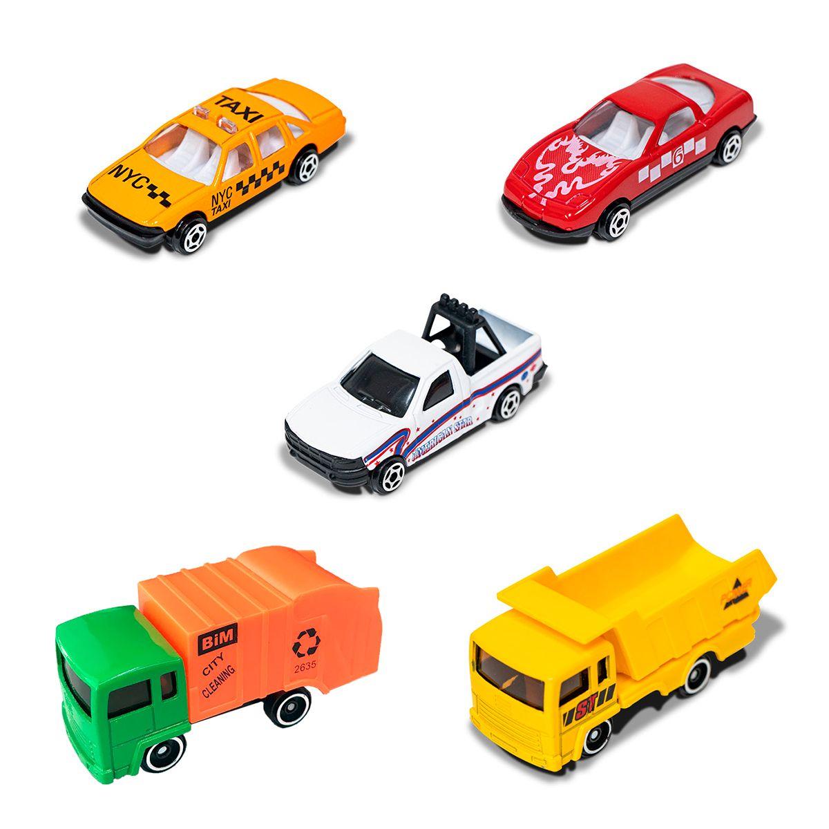 VEHICULOS MINIATURA SET PUEBLO METRO 5 AUTOS - SURTIDO-2