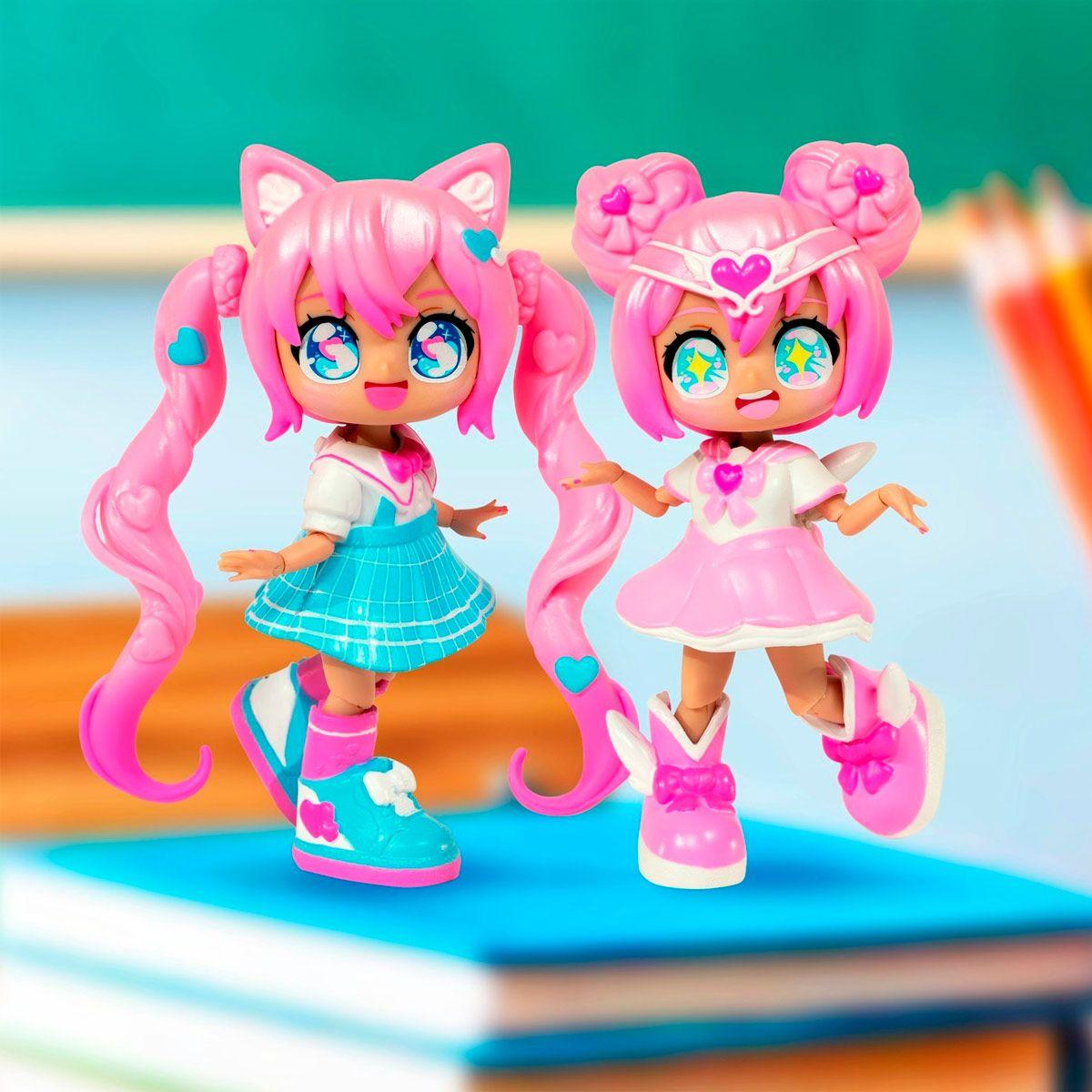 MUÑECA ANIMAKII DOLL SET MAGICAL GIRL-SCHOOL GIRL-2