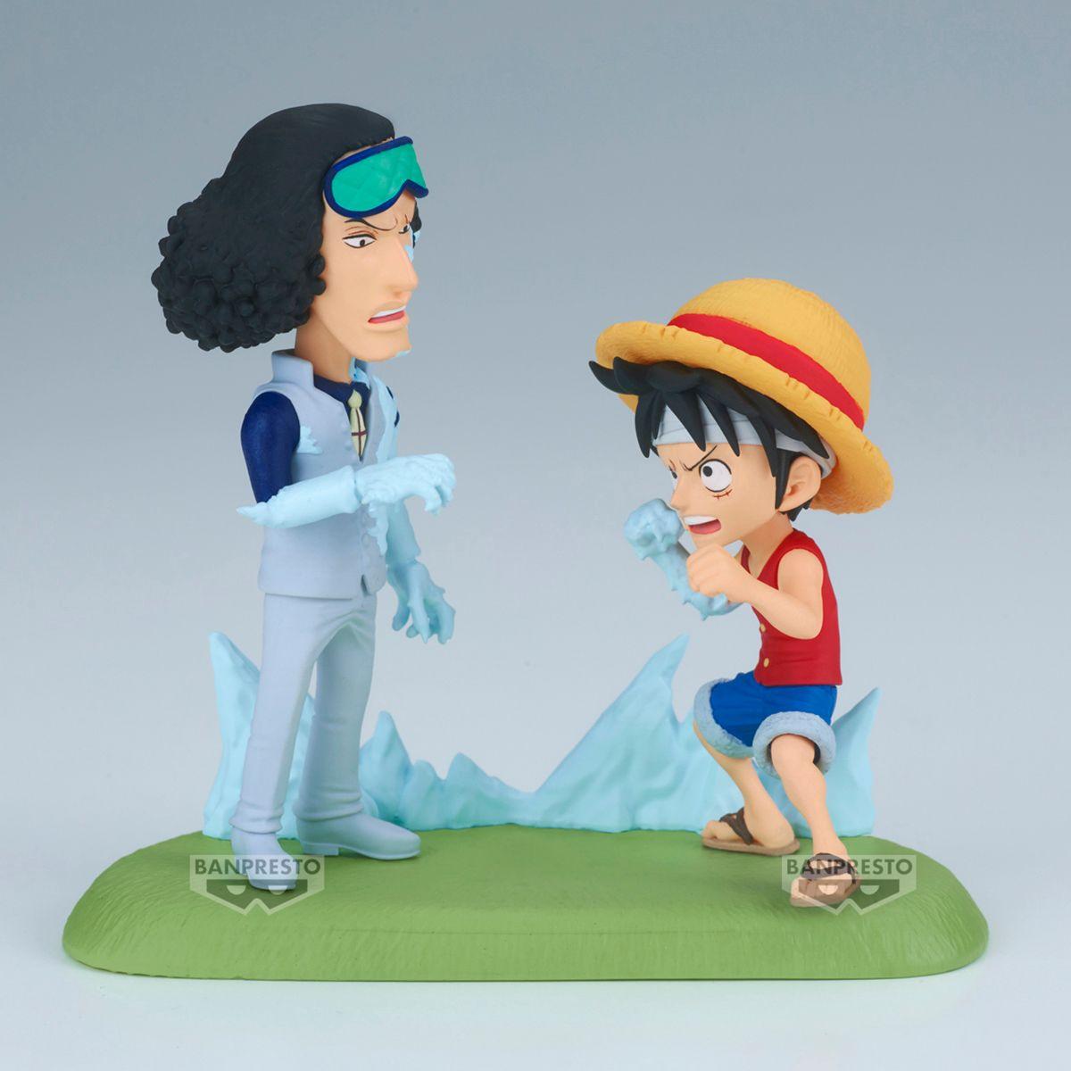 FIGURA COLECCIONABLE ONE PIECE WCF LOG STRIES LUFFY VS KUZAN-2