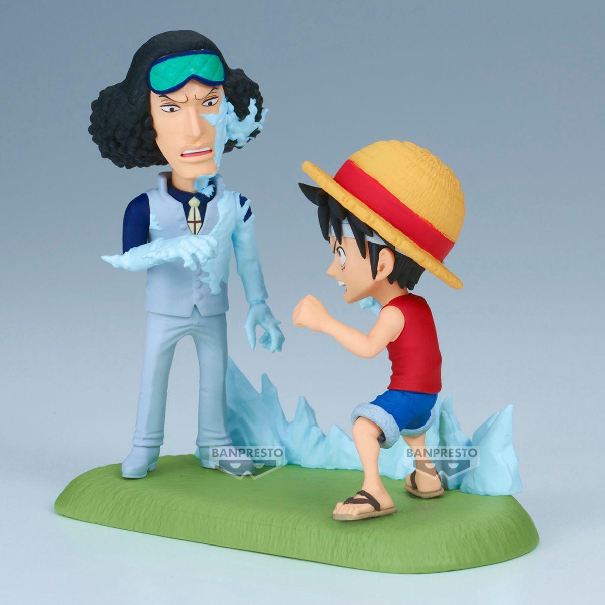 FIGURA COLECCIONABLE ONE PIECE WCF LOG STRIES LUFFY VS KUZAN-3
