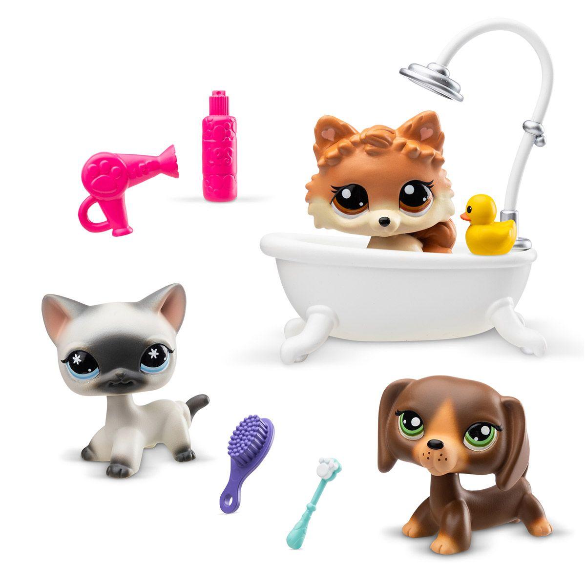 Muñecos Littlest Pet Shop Grooming Spa Themed Play Pack-2