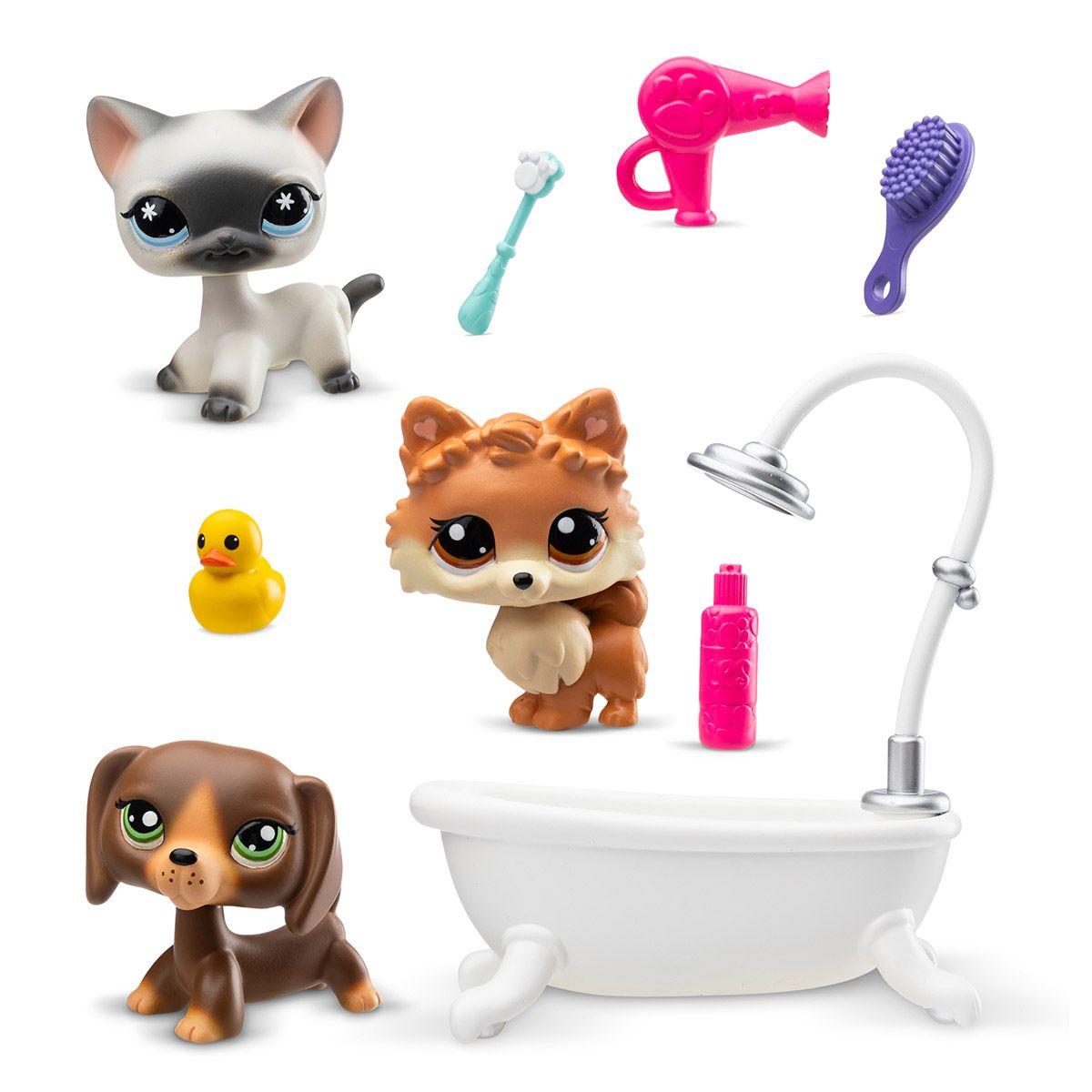Muñecos Littlest Pet Shop Grooming Spa Themed Play Pack-3