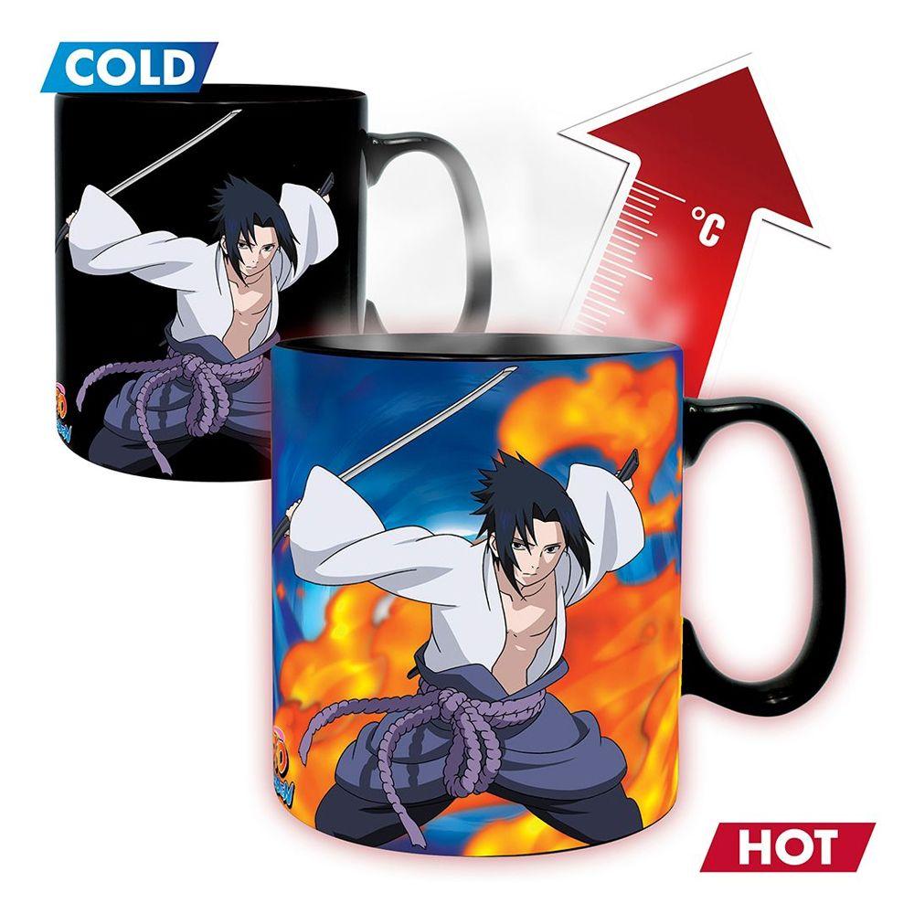 NARUTO SHIPPUDEN NARUTO N SASUKE MAGIC TAZA N COASTER SET-1