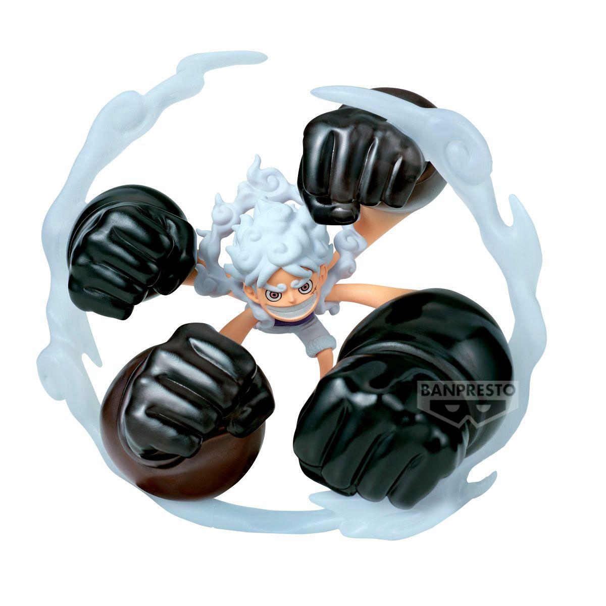FIGURA BANDAI ONE PIECE WCF MONK D LUFFY GEAR5 DAWN GATLING-0