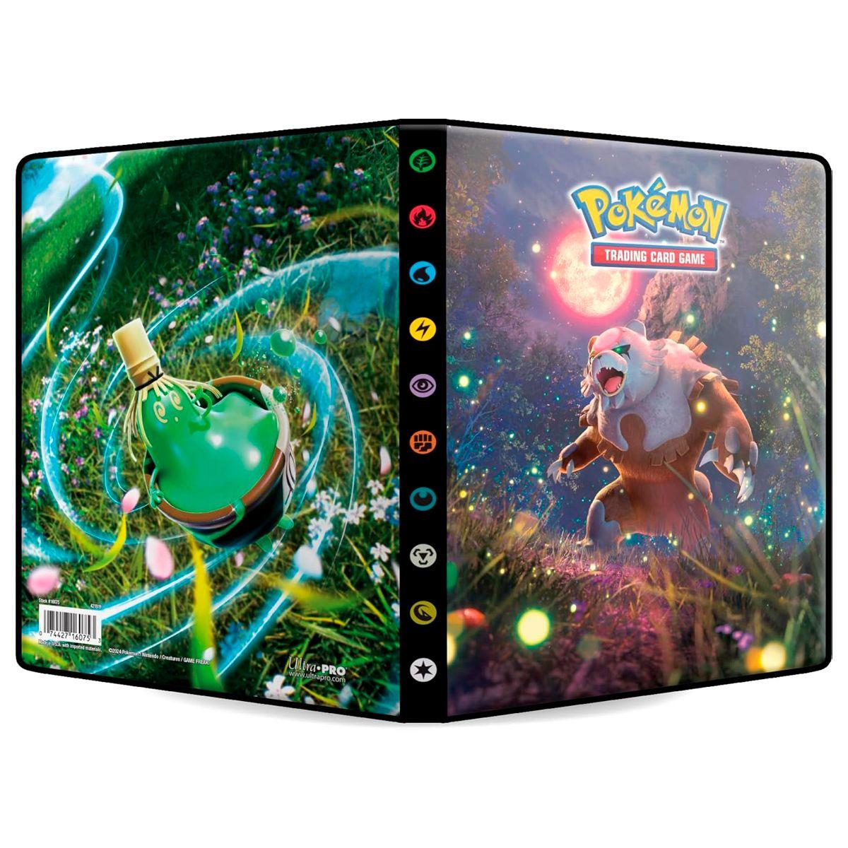 PORTAFOLIO DE 4 BOLSILLOS CARTAS POKEMON SCARLET/VIOLET 6-2