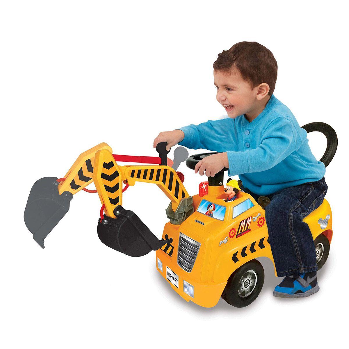 VEHICULO MONTABLE PARA NIÑOS GRUA CONSTRUCTORA DE MICKEY-4