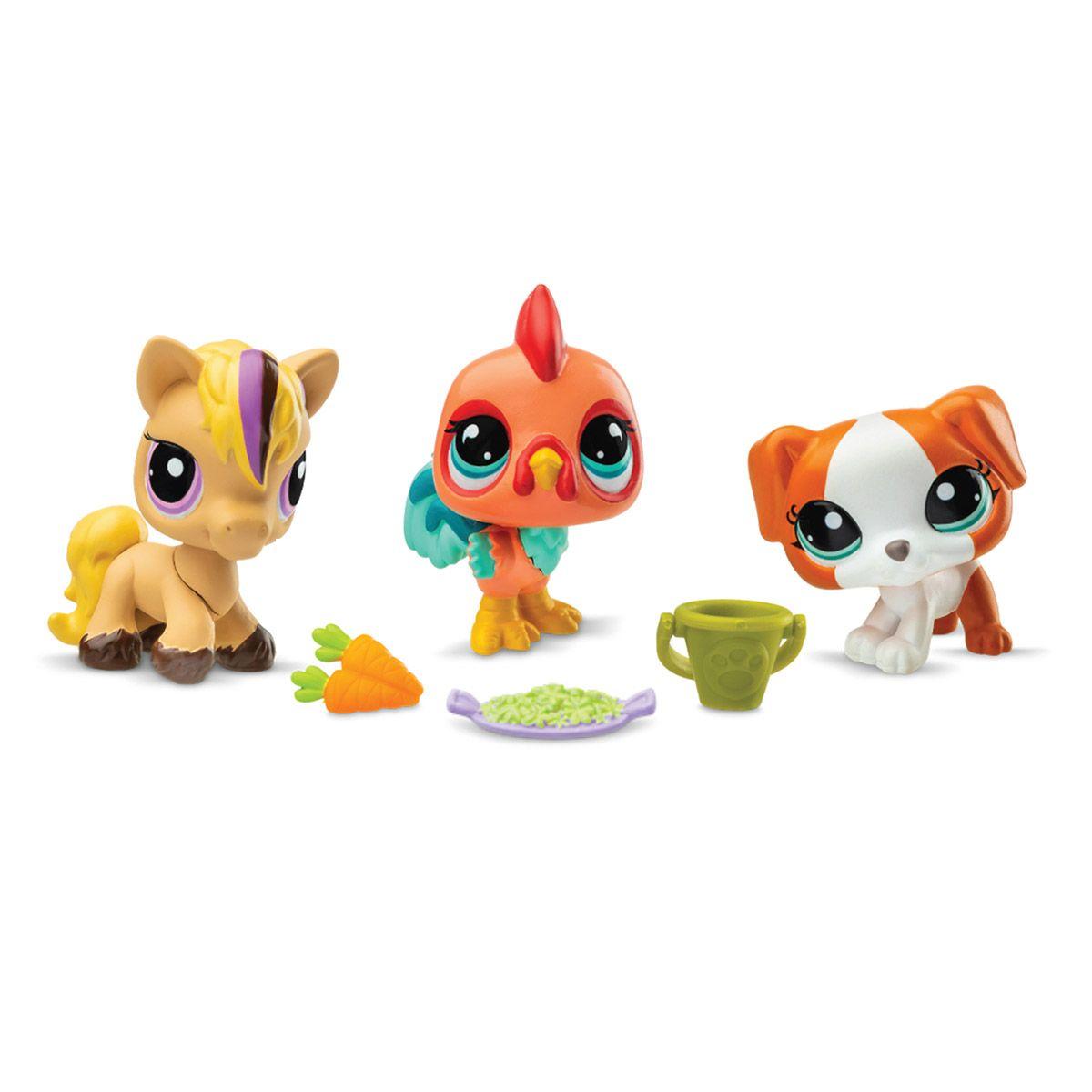Muñecos Littlest Pet Shop Trio In Tube Wave 3 Barnyard Pets-2