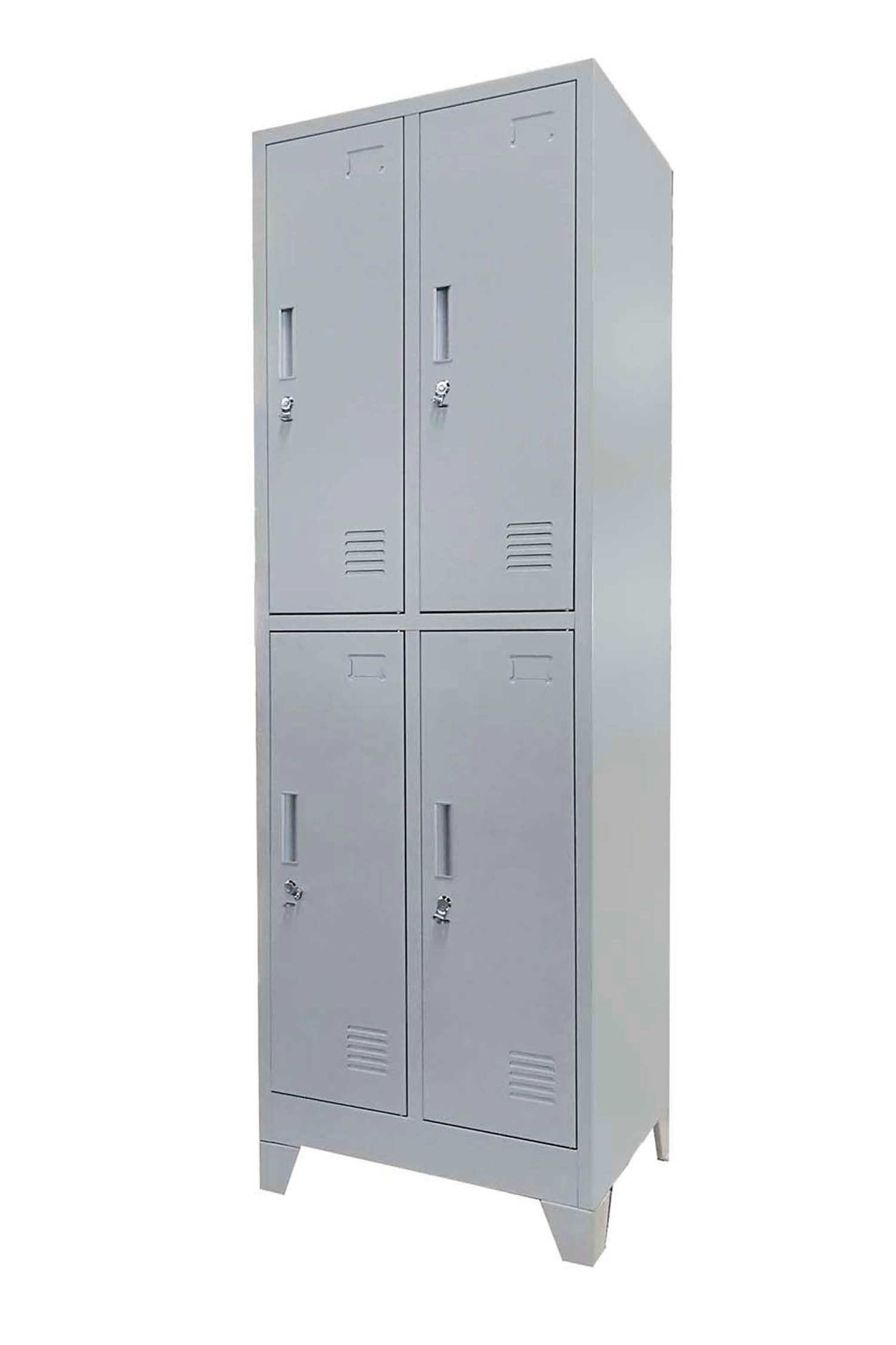 Locker de 4 puertas con barra de colgar Equimet-2