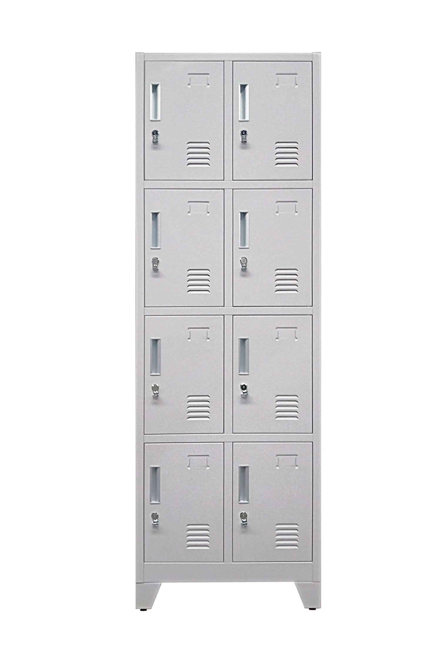 Locker de 2 cuerpos 8 puertas Equimet-1