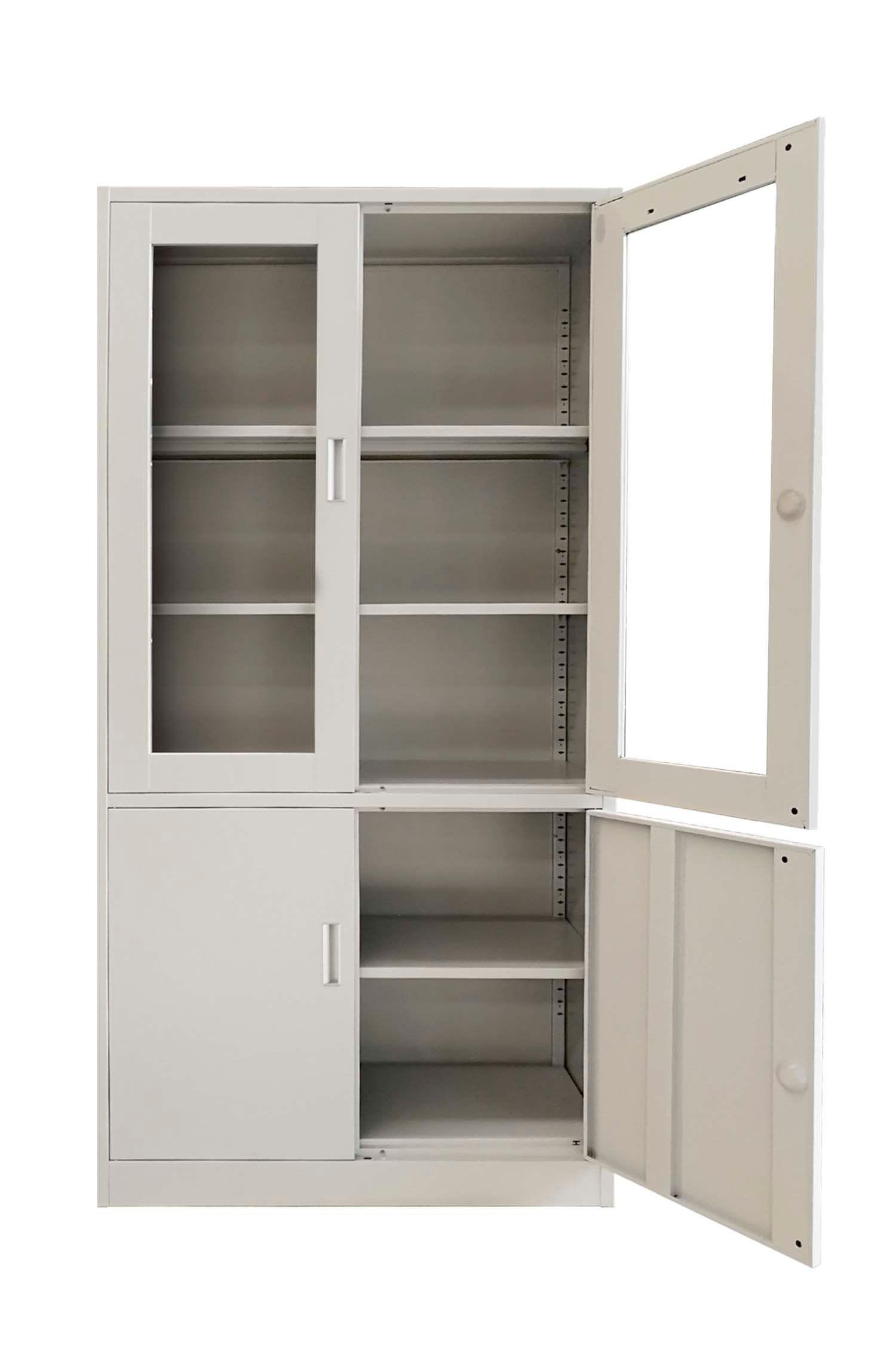 Estante MP vitrina metálica puertas vidrio Mobitat-2