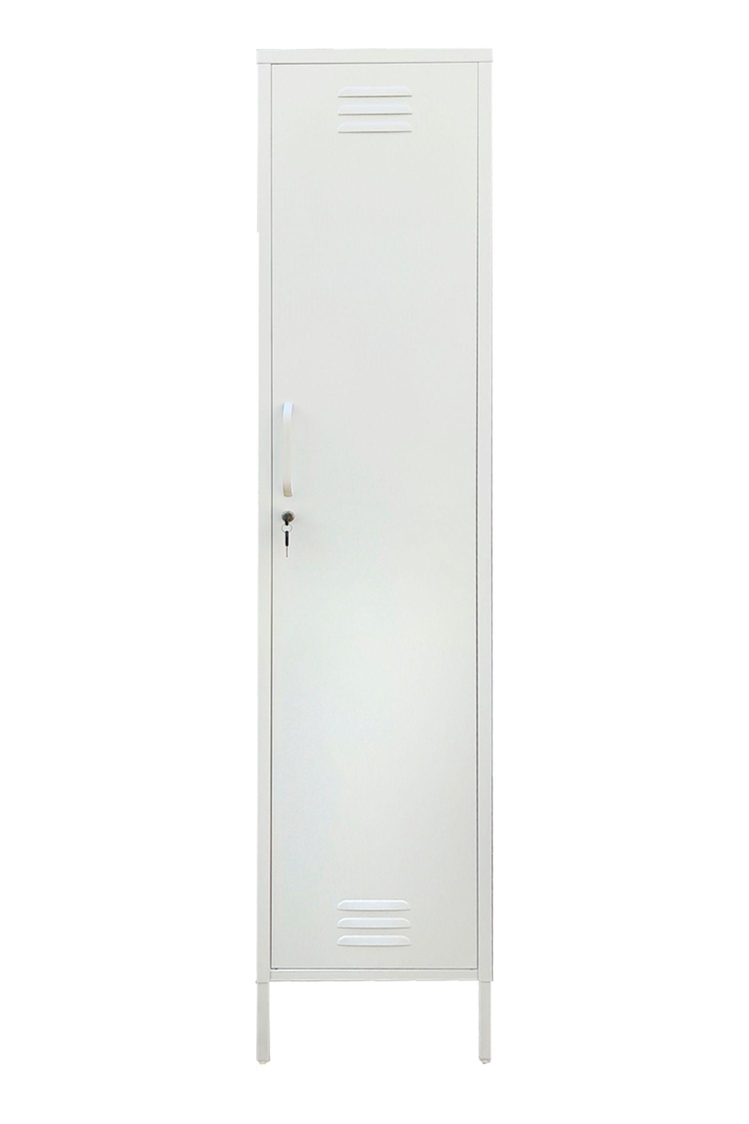 Locker Casa Blanco Repisas y Barra regulables -2