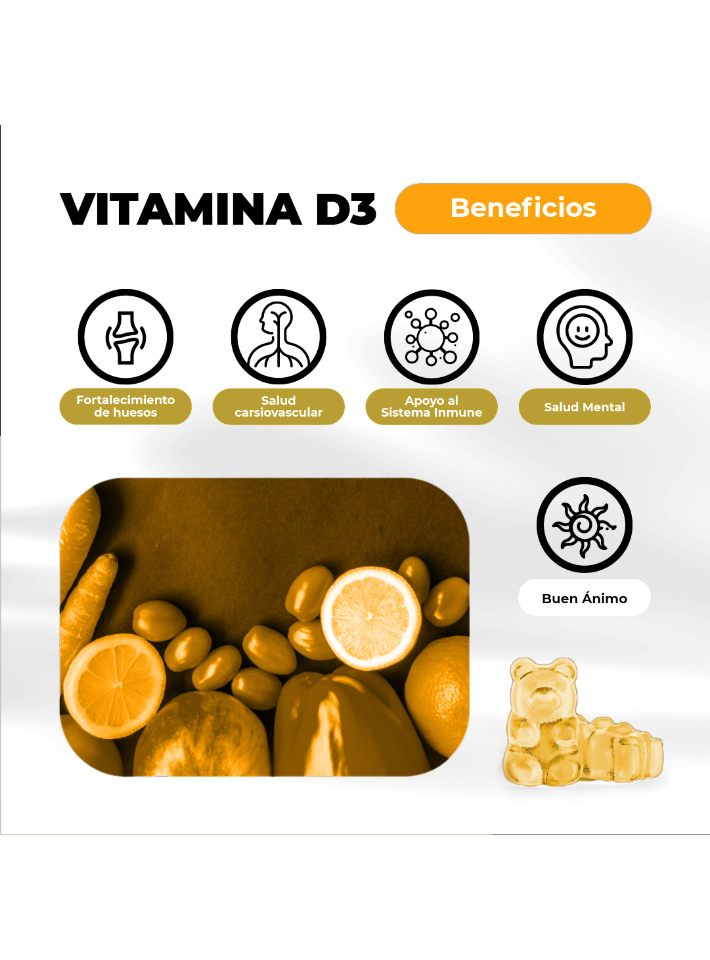 Pack x2 120 Gomitas Vitamina D3 800 UI Karun Life -3