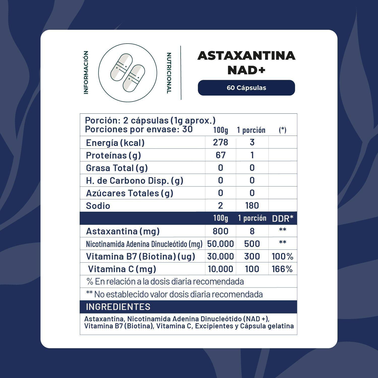 Pack Antiage Potenciado Astaxantina NAD Astaxantina con Colgeno 90 cap Karun Life-2