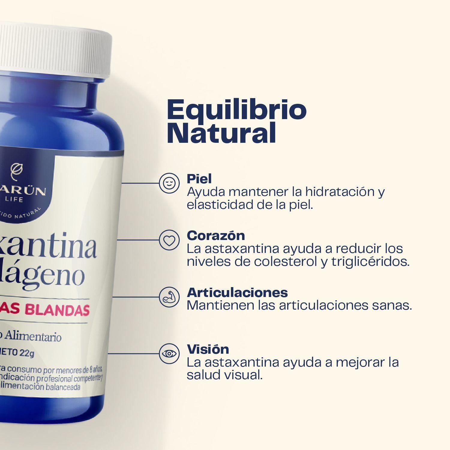 Pack Antiage Potenciado Astaxantina NAD Astaxantina con Colgeno 90 cap Karun Life-3