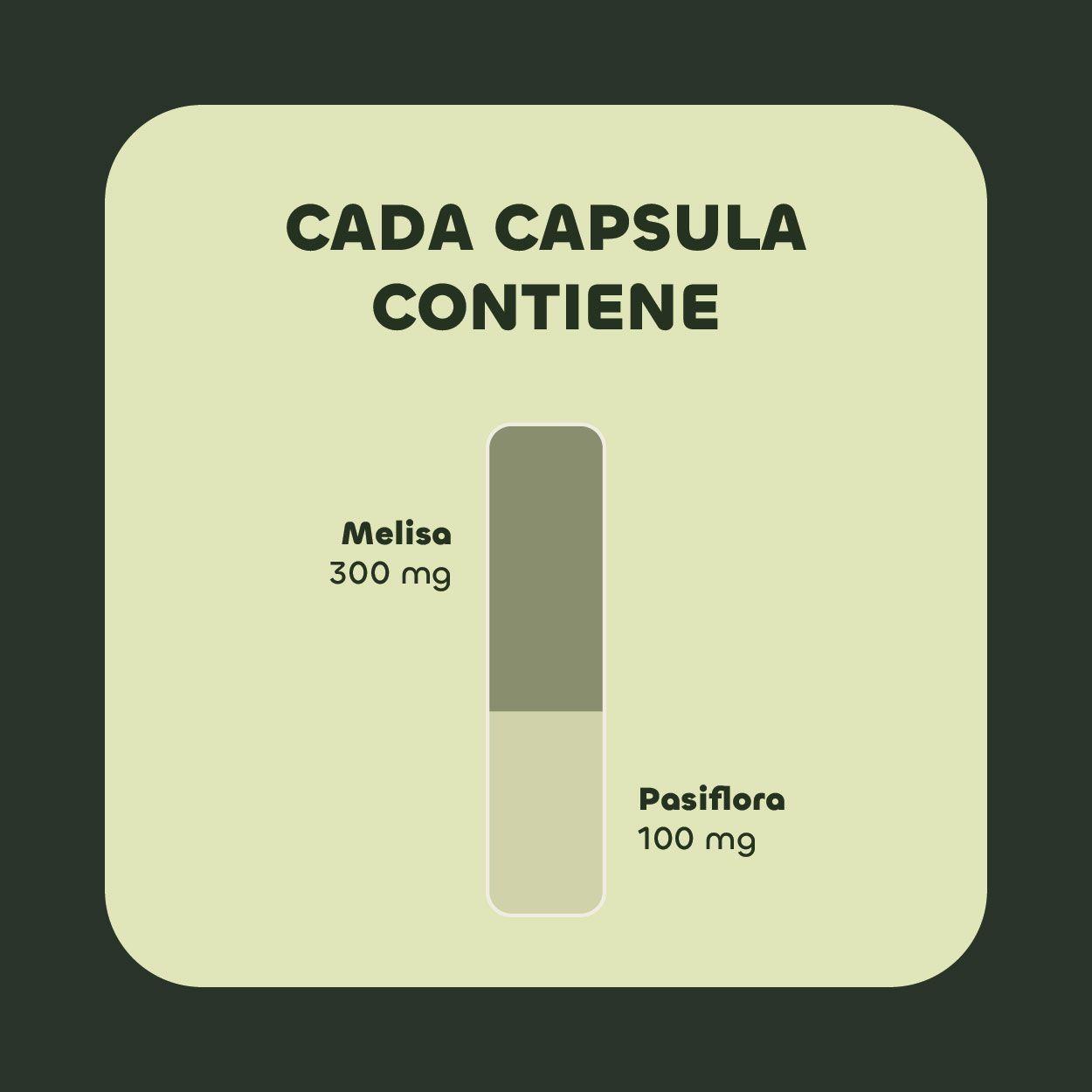 Melisa + Pasiflora Premium 90 Cápsulas 400 Mg Karun Life-2