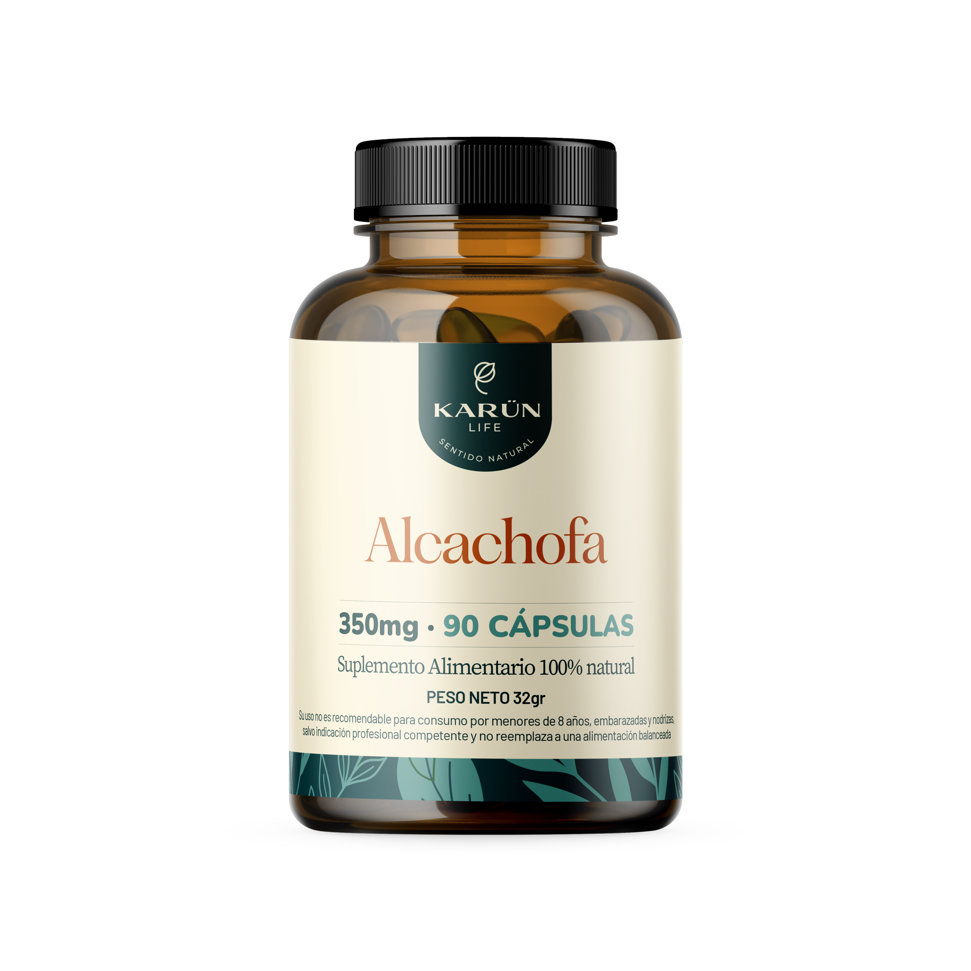 Alcachofa 90 Cápsulas  350 Mg Karun Life-0