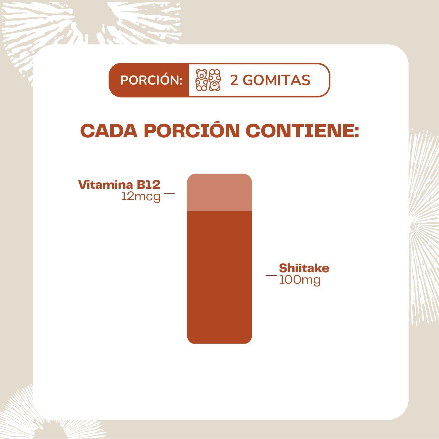 Pack x2 Gomitas Shiitake Hongo 120 Un Karun Life-4