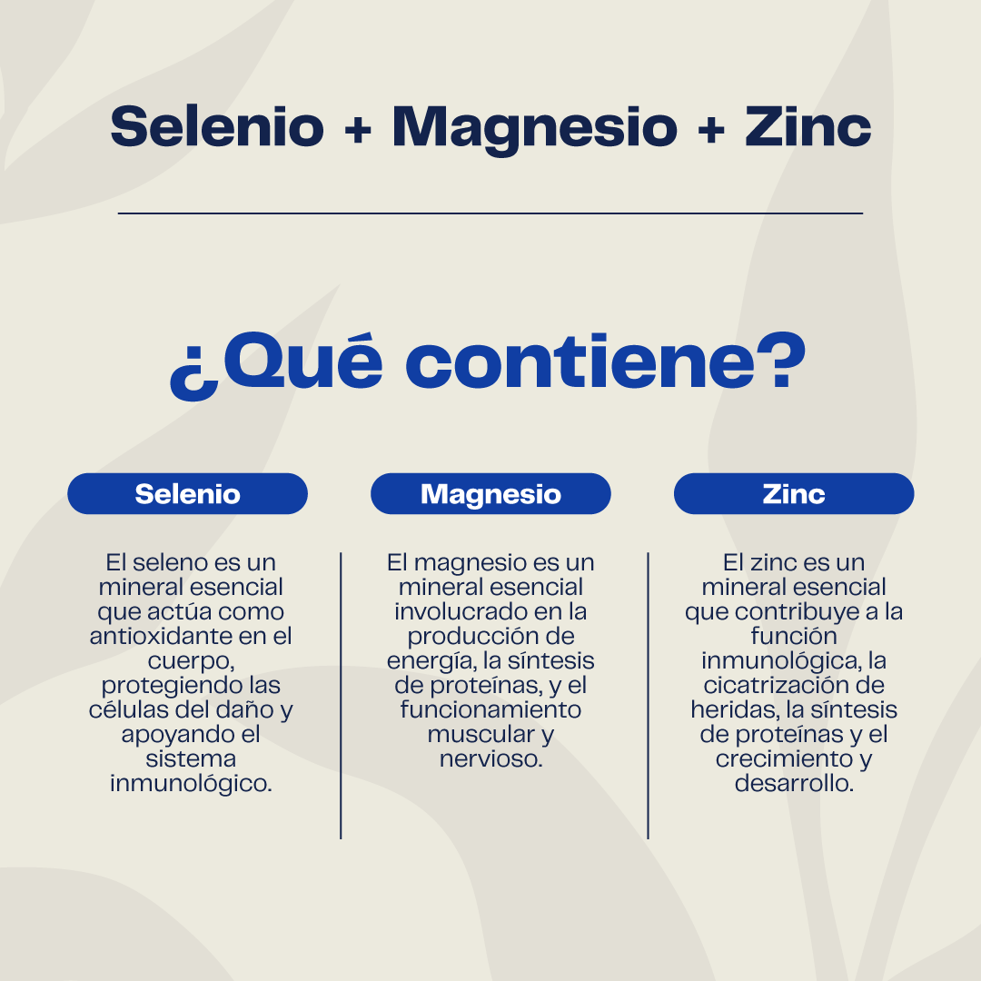 Selenio + Magnesio + Zinc 60 Cápsulas  Karun life-3