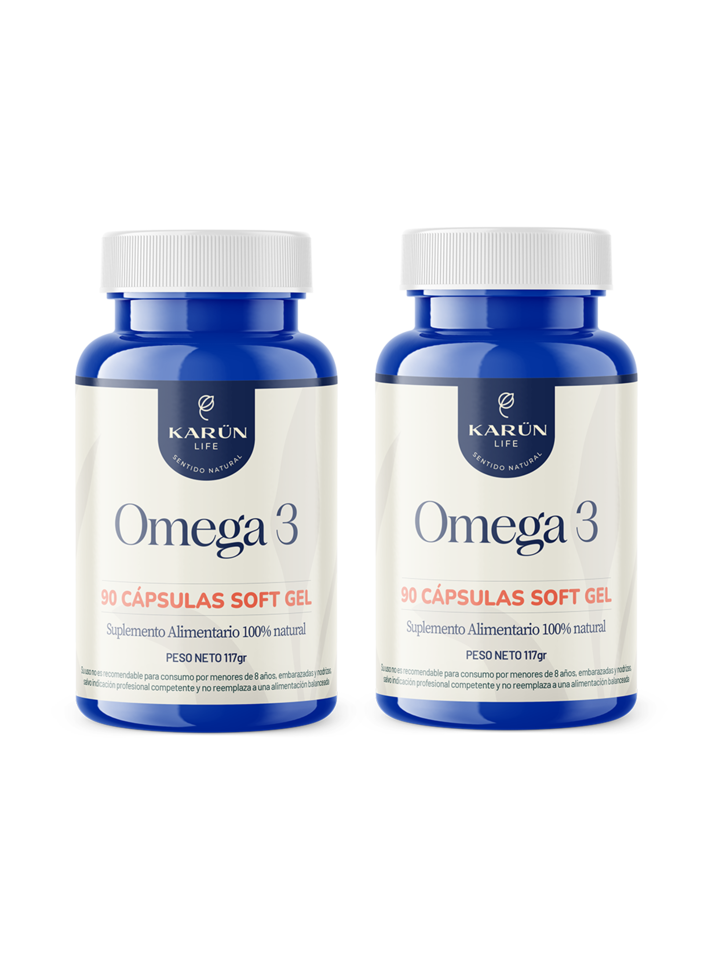Pack x2 Omega 3 180 capsulas Karun Life-0