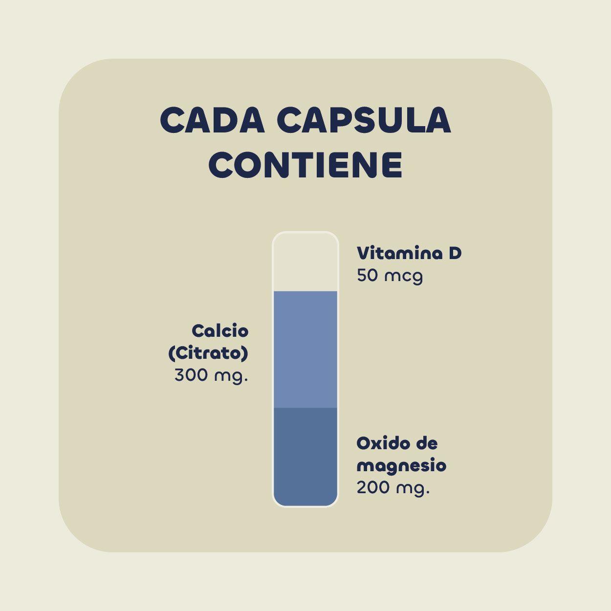 Calcio + Magnesio + Vitamina D 90 Cápsulas 550 Mg Karun Life-2