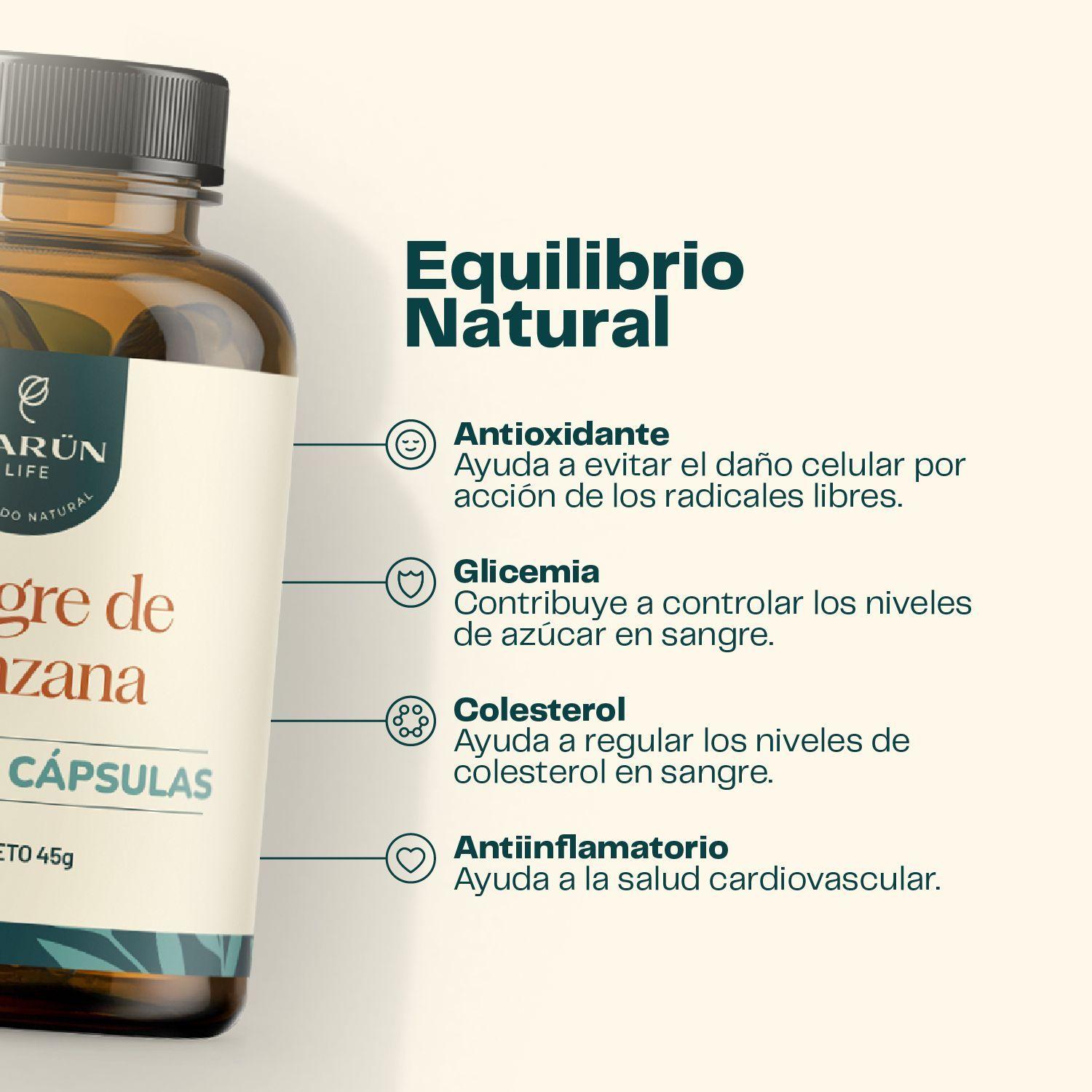 Pack Antiinflamatorio C rcuma Pimienta y Vinagre de Manzana 180 cap Karun Life-3