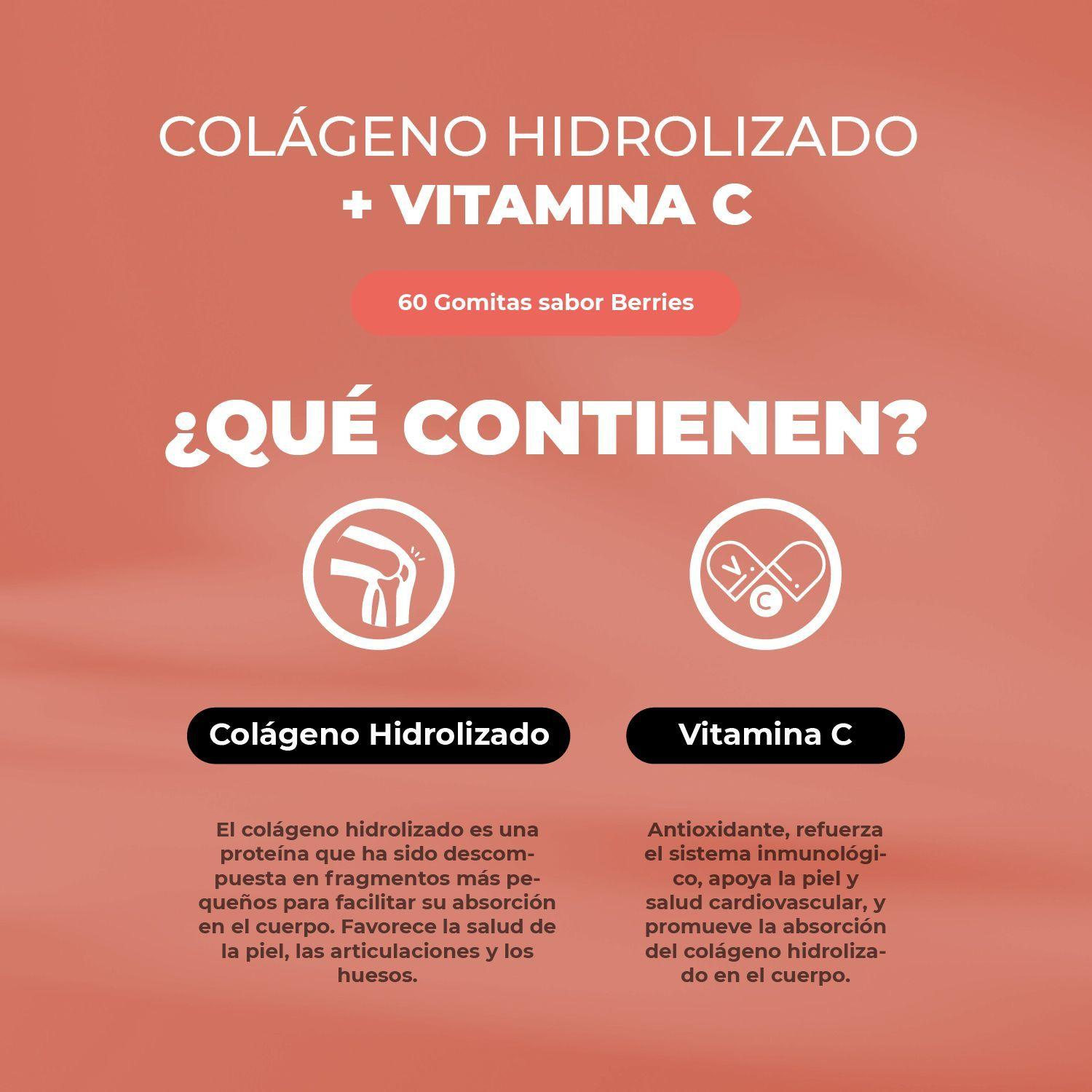 Gomitas Colágeno Hidrolizado + Vitamina C  60 Uni Karun Life-2