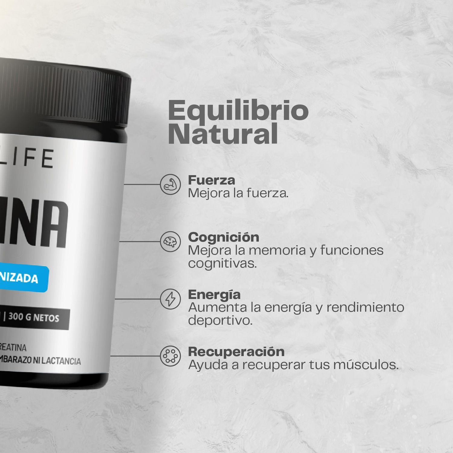 Pack x2 Creatina Monohidratada 600 gr 2 Frascos Karun Life-2