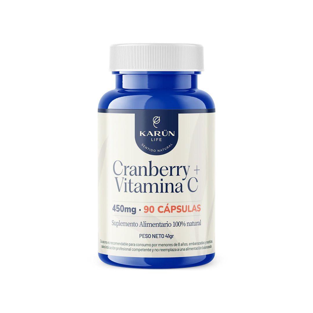Cranberry + Vitamina C  90 Cápsulas Karun Life-0