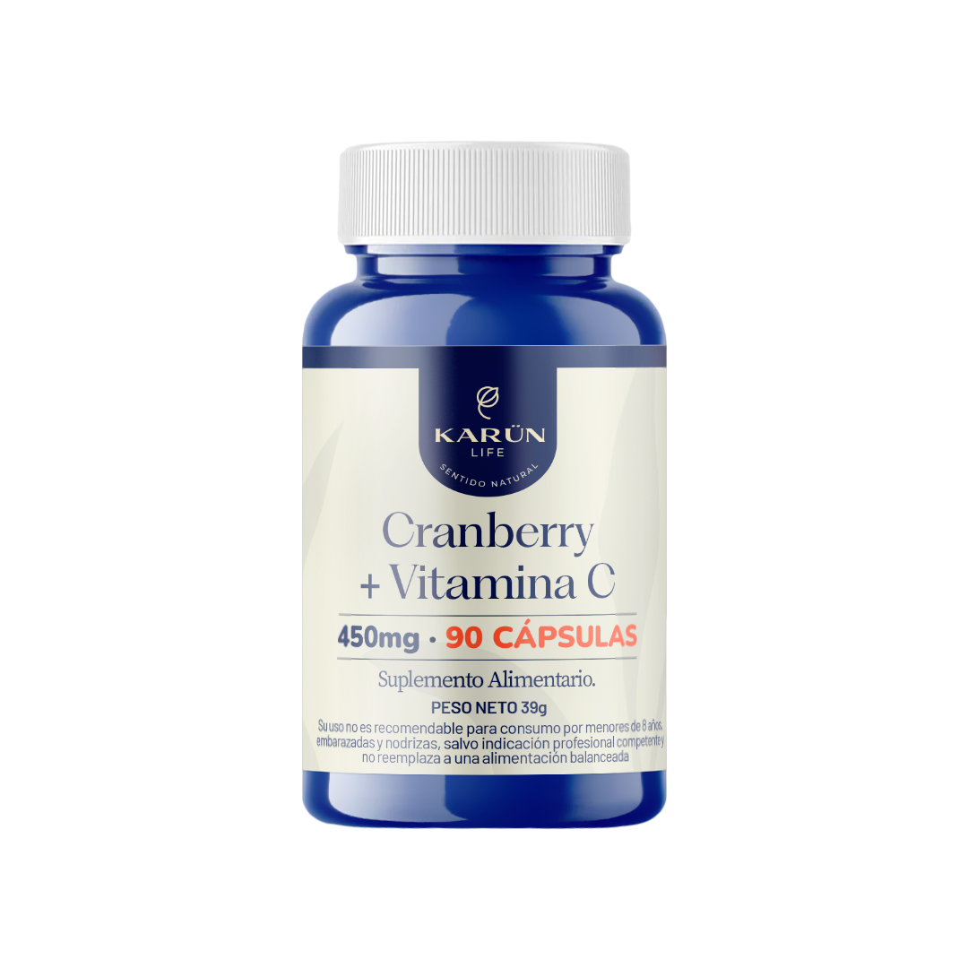 Cranberry + Vitamina C  90 Cápsulas Karun Life-0
